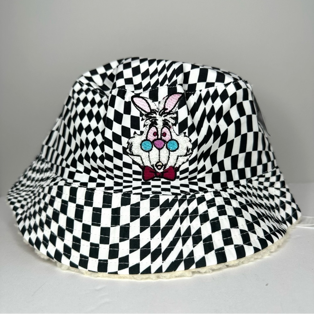 Disney Parks Alice in Wonderland White Rabbit Bucket Hat for Adults - Picture 2 of 6
